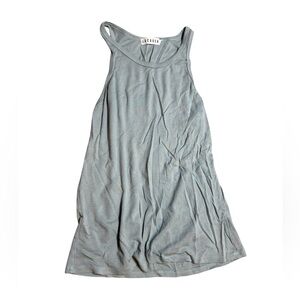 👚 LACAUSA‎ Revolve Racerback Tank Top Gray blue Small NWOT 👚